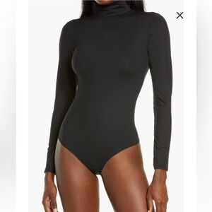 Spanx Suit Yourself Long Sleeve Mock Neck Bodysuit